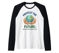 Graphique de Conservation de la journée de la Terre pour protéger l'avenir Manche Raglan