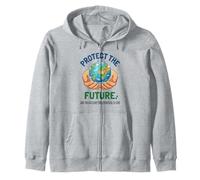 Graphique de Conservation de la journée de la Terre pour protéger l'avenir Sweat à Capuche