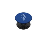 Graphique de Contour Marin de Coquille de conque Simple PopSockets PopGrip Adhésif