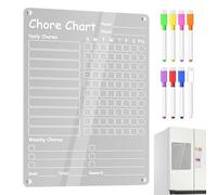 Graphique De Corvée Magnétique | 30,4x22.8 Cm Planificateur De Famille Calendrier Blanc | Planificateur De Routine Pour | Conseil De Liste De Contrôle D'effacement À Sec | Planificateurs Effac