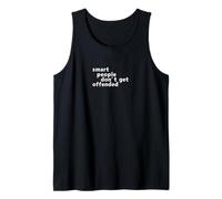 Graphique de créateur de mèmes Amusant Smart People Don't Get Offended Débardeur