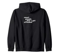 Graphique de créateur de mèmes Amusant Smart People Don't Get Offended Sweat à Capuche