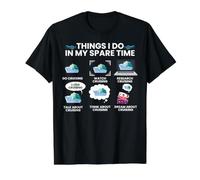Graphique de croisière Amusant Things I Do in My Spare Time T-Shirt Graphique avec Valeur, Homme, Noir, XL
