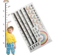 Graphique de croissance de la hauteur - Tableau mural de croissance de la hauteur - Toise mignonne pour mesurer la hauteur - Règle murale autocollante pour - Tableau de croissance, règle de