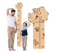 Graphique de croissance en PVC | Règle d'enregistrement de hauteur en PVC murale - Gouvernorat d'animaux d'animaux de croissance de dessins animés pour pour