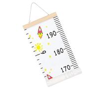 Graphique de croissance pour bébé - Graphique de croissance pour | Tracker de hauteur décoratif en toile | Tracker de hauteur amovible avec longe | Longe réutilisable pour décoration intérieure