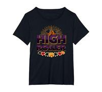 Graphique de dés et jetons de Casino High Roller T-Shirt, Femme Grandes Tailles, Noir, 2X
