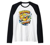 Graphique de Dessin animé Banana Dab Funny Dancing Bananas Manche Raglan