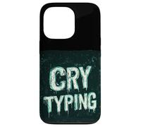 Graphique de Discours Pretty Cry Typing Coque pour iPhone 13 Pro