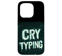 Graphique de Discours Pretty Cry Typing Coque pour iPhone 15 Pro