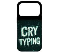 Graphique de Discours Pretty Cry Typing Coque pour iPhone 17 Pro