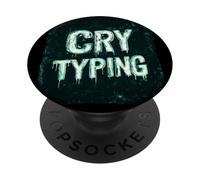 Graphique de Discours Pretty Cry Typing PopSockets PopGrip Adhésif