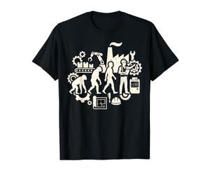Graphique de Fabrication d'ingénieur Industriel Evolution T-Shirt