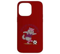 Graphique de Football You've Got to Be Kicking Me Cat Coque pour iPhone 14 Pro Max