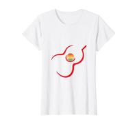 Graphique de Guitare pour guitaristes, Musiciens ou Amateurs de Guitare T-Shirt Graphique avec Valeur, Femme, Blanc, L