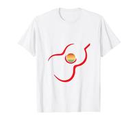 Graphique de Guitare pour guitaristes, Musiciens ou Amateurs de Guitare T-Shirt Graphique avec Valeur, Homme, Blanc, L
