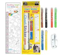 Graphique de hauteur, mesure de la hauteur pour les pour - Règle de la hauteur des griffonnages | Autocollant mural de croissance décoratif pour dans la salle de jeux de chambre
