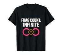 Graphique de jeu eSports Infinite Frag Count, rose fluo, jaune T-Shirt