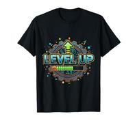 Graphique de Jeu Level Up Gamer XP Bar & Arrow T-Shirt