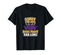 Graphique de jeu Sorry I'm Late Boss Fight Ran Long T-Shirt