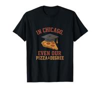 Graphique de la City Pride de Chicago Pizza Degree T-Shirt