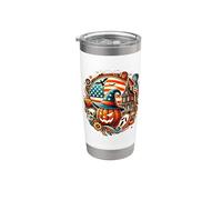 Graphique de la culture américaine Esprit d'Halloween - S28 Gobelet isotherme en acier inoxydable double paroi