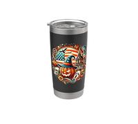 Graphique de la culture américaine Esprit d'Halloween - S28 Gobelet isotherme en acier inoxydable double paroi