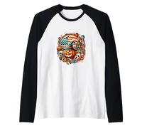 Graphique de la Culture américaine Esprit d'halloween - S28 Manche Raglan