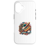 Graphique de la Culture de l'esprit du Baseball américain - S28 Coque pour iPhone 16