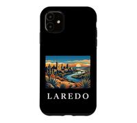 Graphique de la Ligne d'horizon de la rivière du désert de Laredo au Texas Coque pour iPhone 11