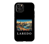 Graphique de la Ligne d'horizon de la rivière du désert de Laredo au Texas Coque pour iPhone 11 Pro