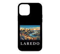 Graphique de la Ligne d'horizon de la rivière du désert de Laredo au Texas Coque pour iPhone 12 Mini