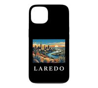 Graphique de la Ligne d'horizon de la rivière du désert de Laredo au Texas Coque pour iPhone 13