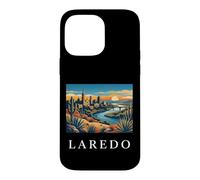 Graphique de la Ligne d'horizon de la rivière du désert de Laredo au Texas Coque pour iPhone 14 Pro Max