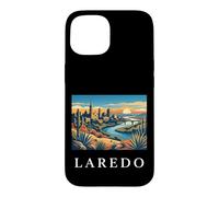 Graphique de la Ligne d'horizon de la rivière du désert de Laredo au Texas Coque pour iPhone 15