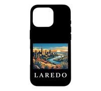 Graphique de la Ligne d'horizon de la rivière du désert de Laredo au Texas Coque pour iPhone 16 Pro