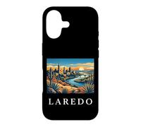 Graphique de la Ligne d'horizon de la rivière du désert de Laredo au Texas Coque pour iPhone 17