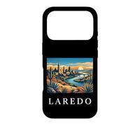 Graphique de la Ligne d'horizon de la rivière du désert de Laredo au Texas Coque pour iPhone 17 Pro