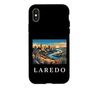 Graphique de la Ligne d'horizon de la rivière du désert de Laredo au Texas Coque pour iPhone X/XS