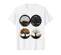 Graphique de la Nature des Arbres des Quatre Saisons T-Shirt