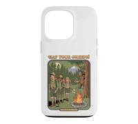 Graphique de la Nature Humoristique Eat Your Greens Bigfoot Camping Coque pour iPhone 13 Pro