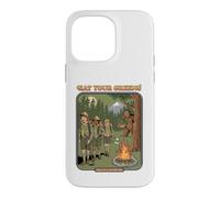 Graphique de la Nature Humoristique Eat Your Greens Bigfoot Camping Coque pour iPhone 14 Pro Max