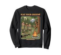 Graphique de la Nature Humoristique Eat Your Greens Bigfoot Camping Sweatshirt