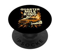 Graphique de la Voiture de Course Quarter Mile King Drag PopSockets PopGrip Adhésif