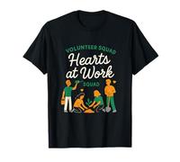 Graphique de l'équipe de volontaires Hearts at Work T-Shirt
