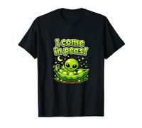 Graphique de l'espace avec Inscription « I Come in Peas » T-Shirt