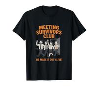 Graphique de l'esprit d'équipe corporatif du Meeting Survivors Club T-Shirt