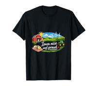 Graphique de l'Iowa Nice and Proud State Pride T-Shirt