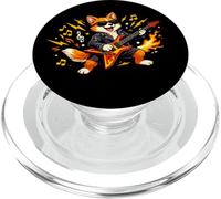 Graphique de Mascotte de Guitare Rocking Fox PopSockets PopGrip pour MagSafe