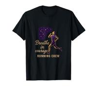 Graphique de Motivation Breathe in Courage Crew T-Shirt